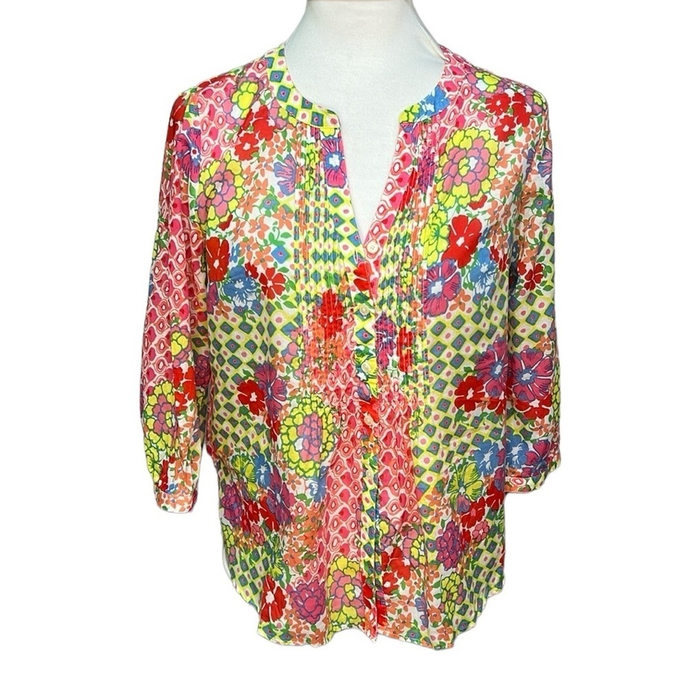 Talbots Floral Print Blouse